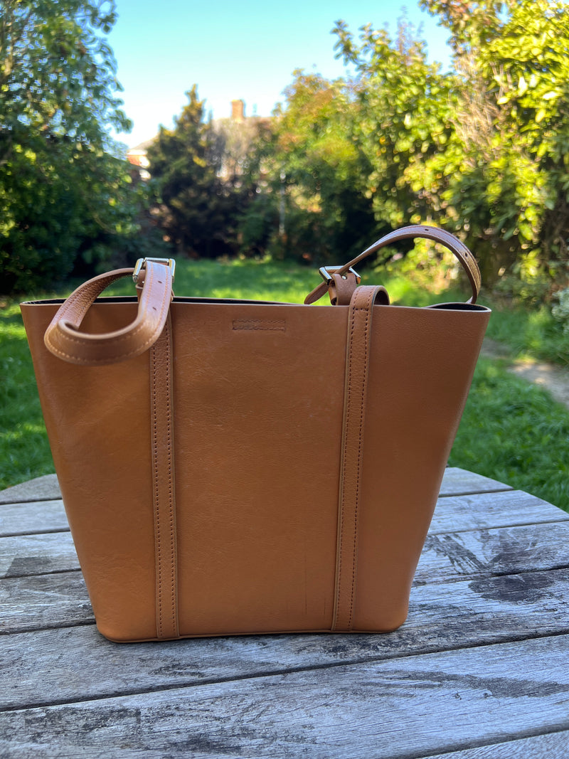 Tote Bag, Full Grain Leather Bags for Women. Unique Leather Shoulder Bag for Ladies
