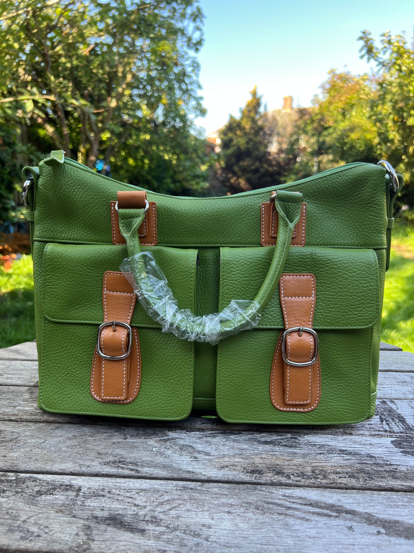 Handmade Genuine Leather Tote Bag. Crossbody Shoulder Luxury Tote Bg for Women