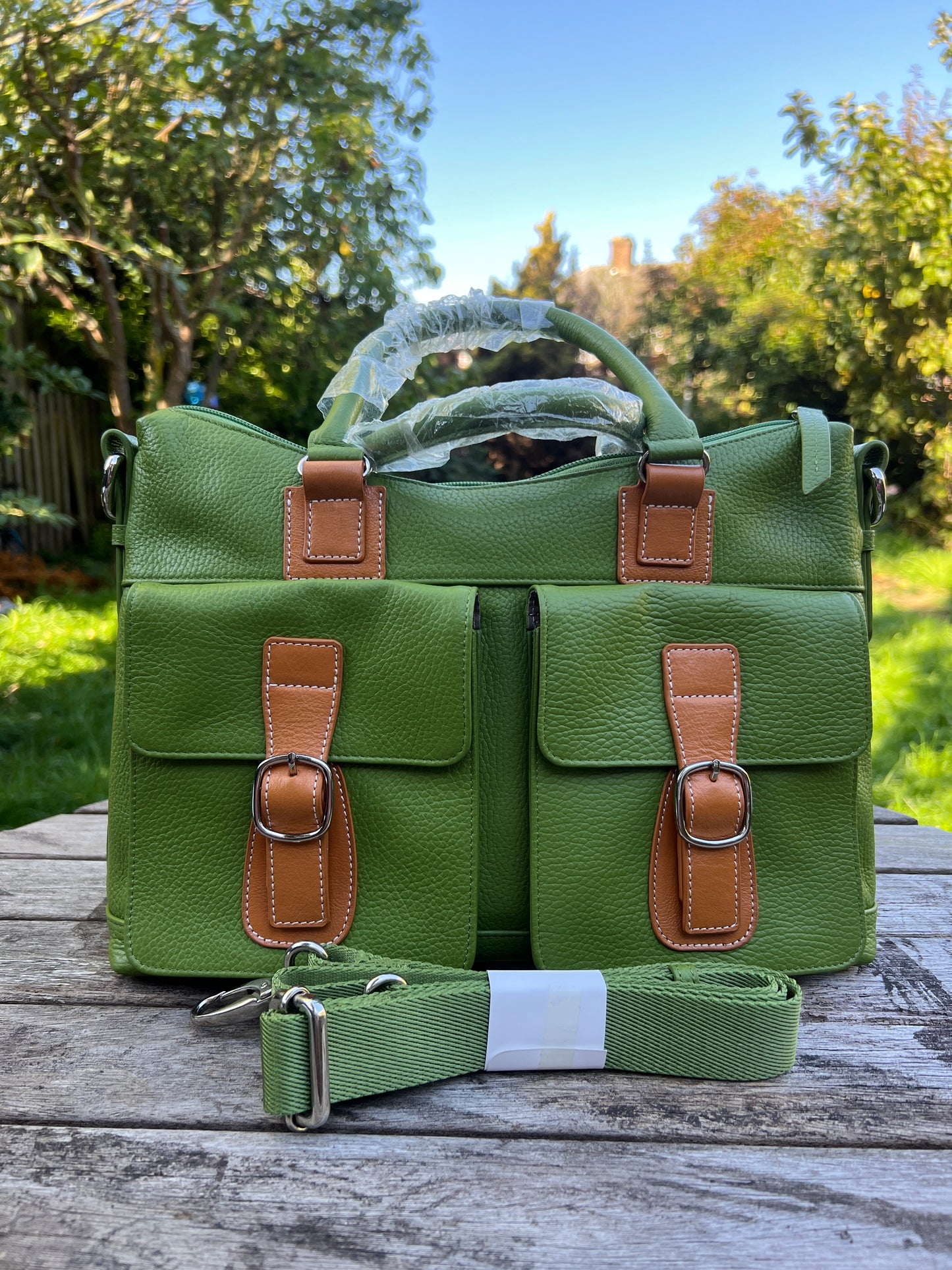 Handmade Genuine Leather Tote Bag. Crossbody Shoulder Luxury Tote Bg for Women