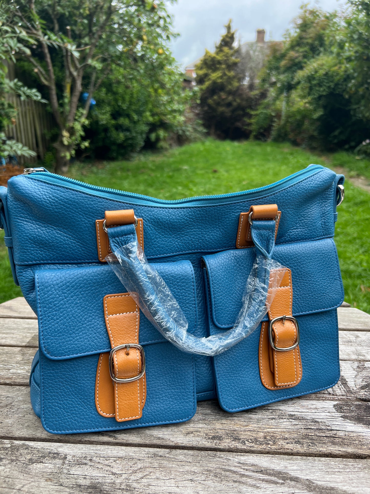 Handmade Genuine Leather Tote Bag For Women. Crossbody Shoulder Bag for Ladies