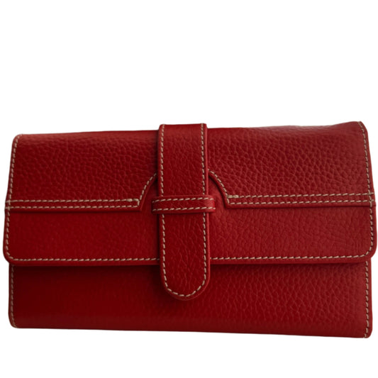 Genuine Red Leather Women's Wallet