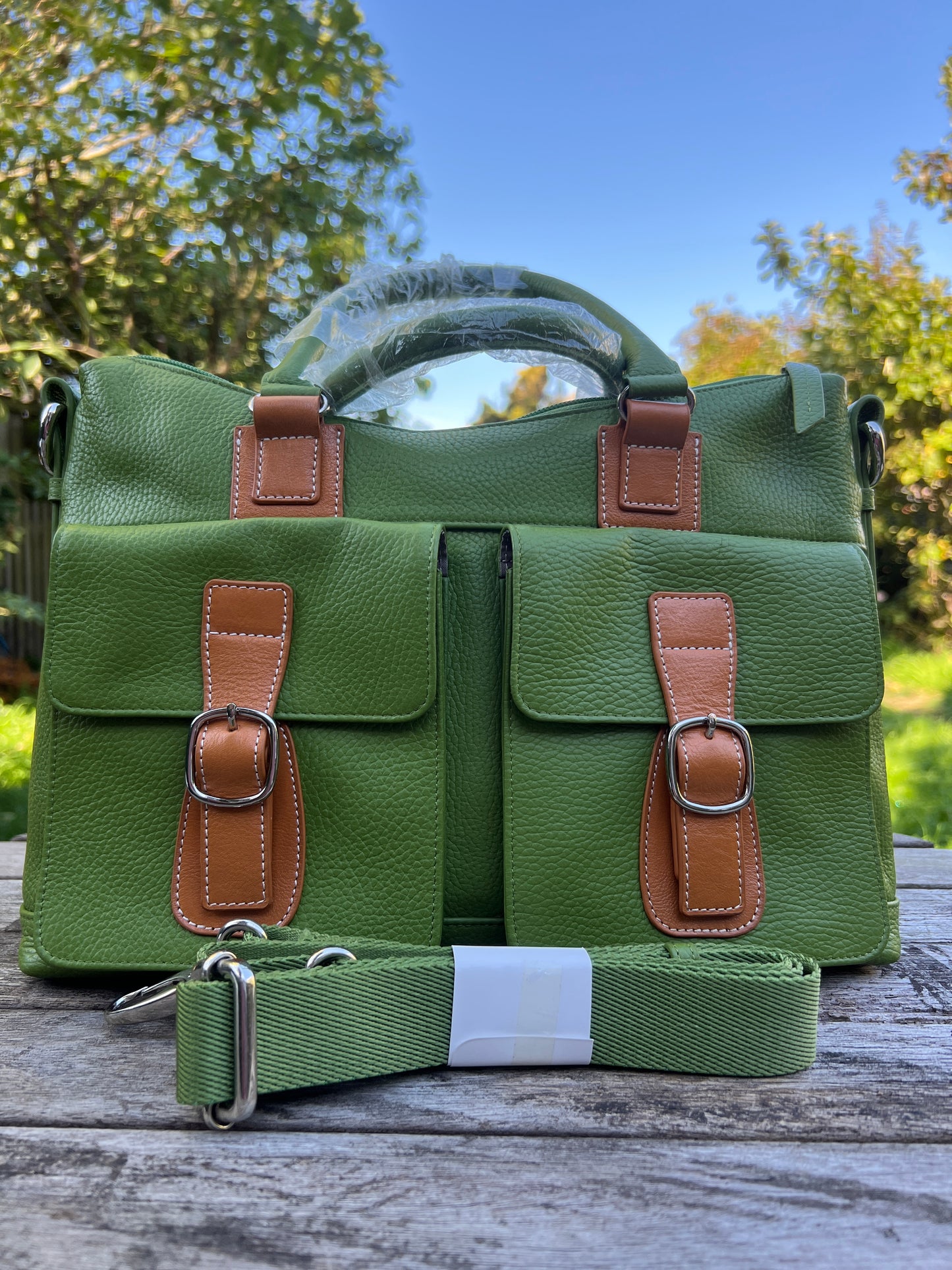 Handmade Genuine Leather Tote Bag. Crossbody Shoulder Luxury Tote Bg for Women