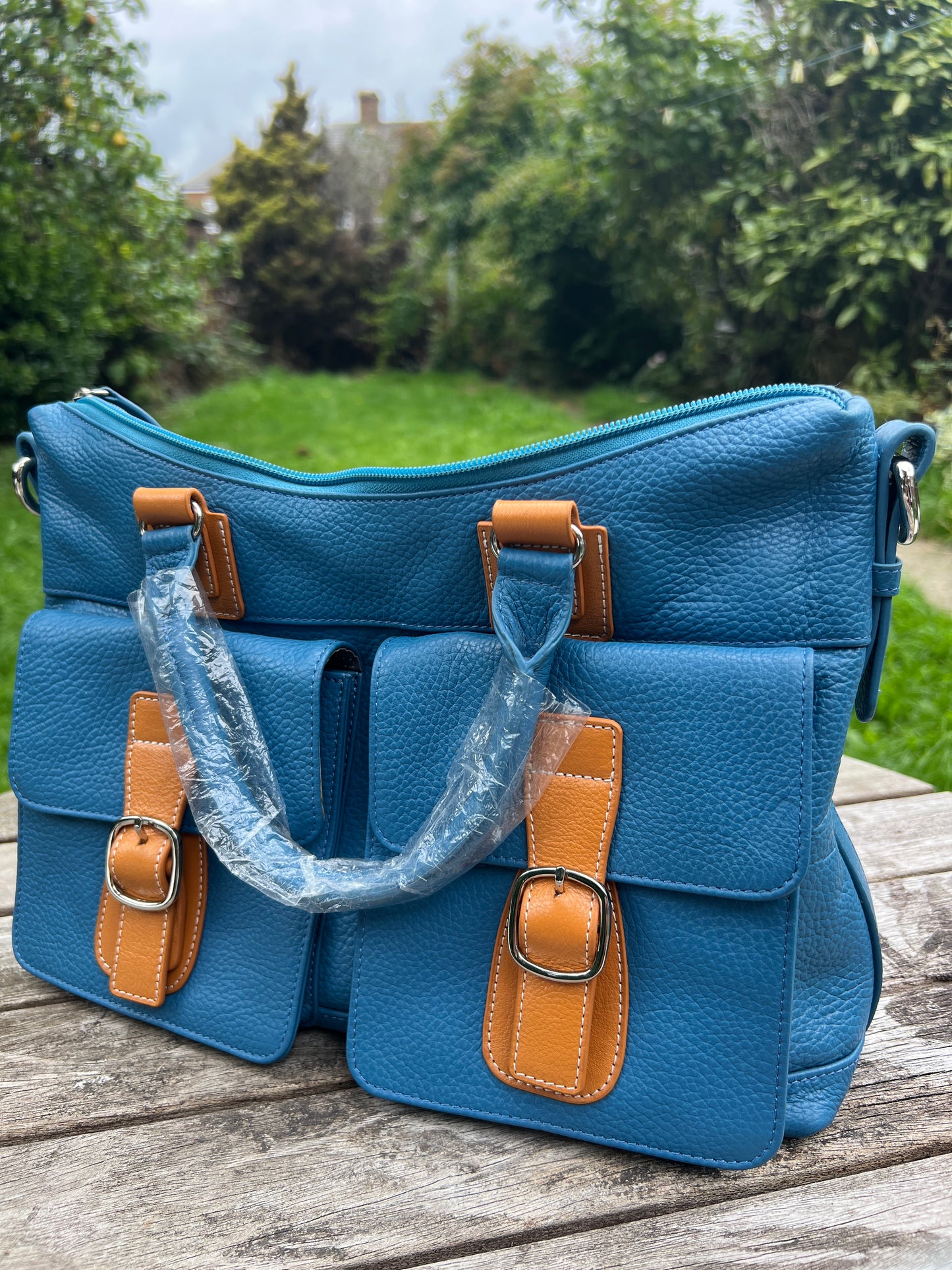 Handmade Genuine Leather Tote Bag For Women. Crossbody Shoulder Bag for Ladies