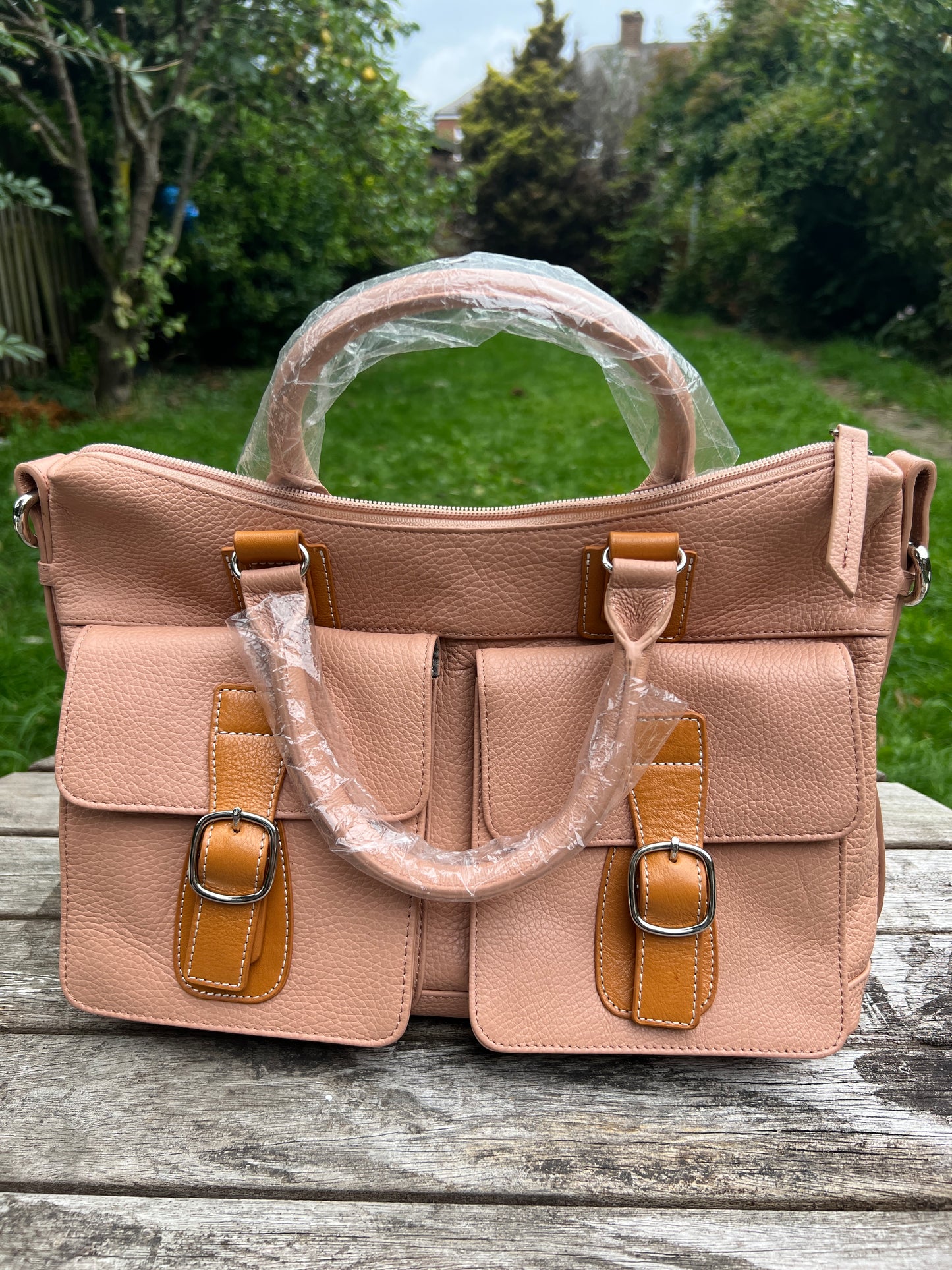 Luxury Tote Bag, Genuine Leather Crossbody Shoulder Handbag for Women