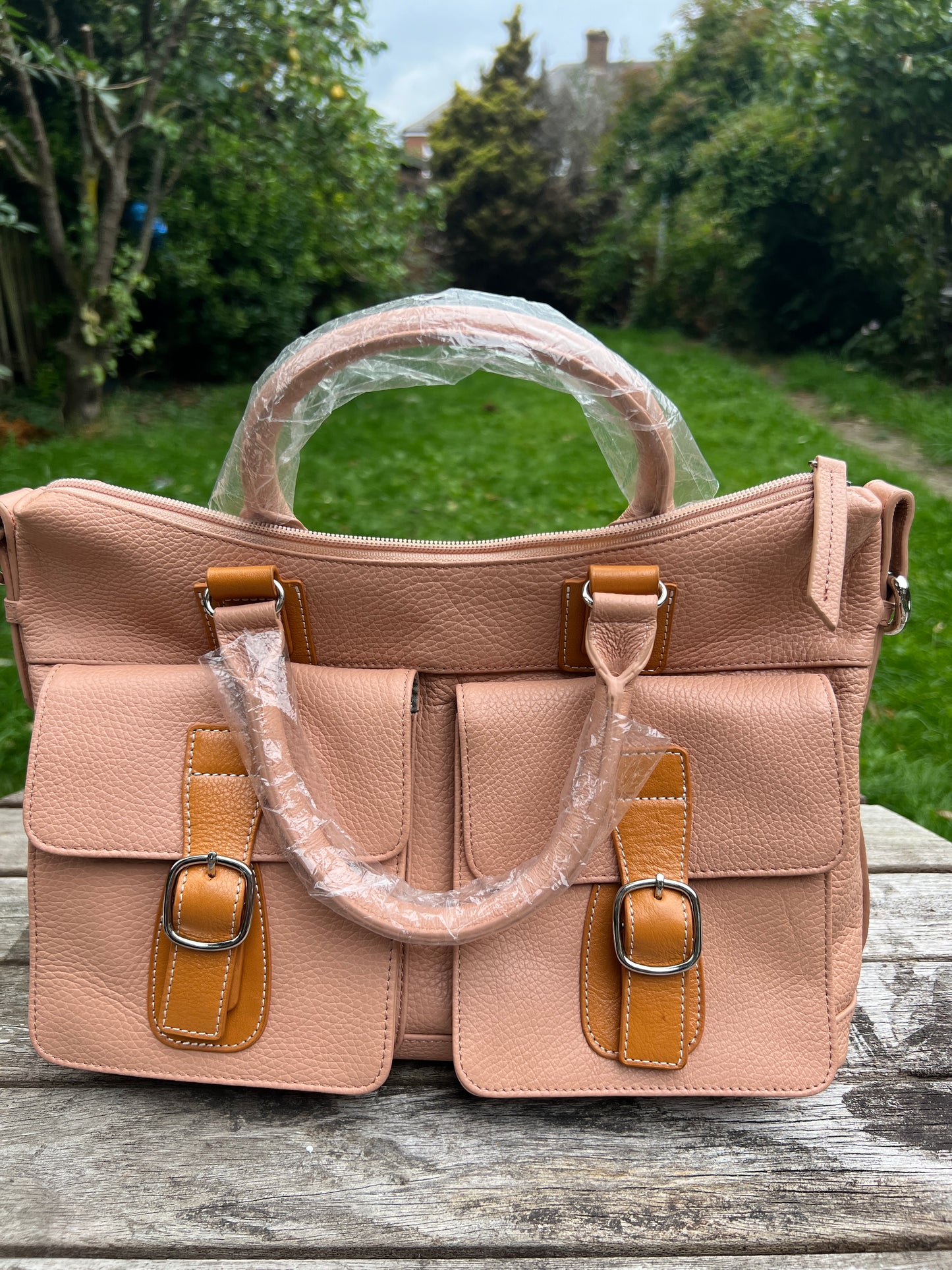 Luxury Tote Bag, Genuine Leather Crossbody Shoulder Handbag for Women