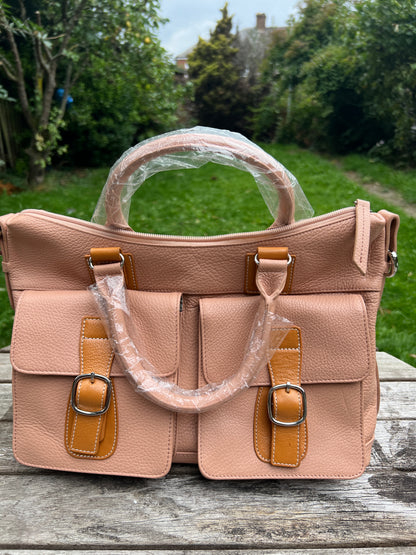 Luxury Tote Bag, Genuine Leather Crossbody Shoulder Handbag for Women