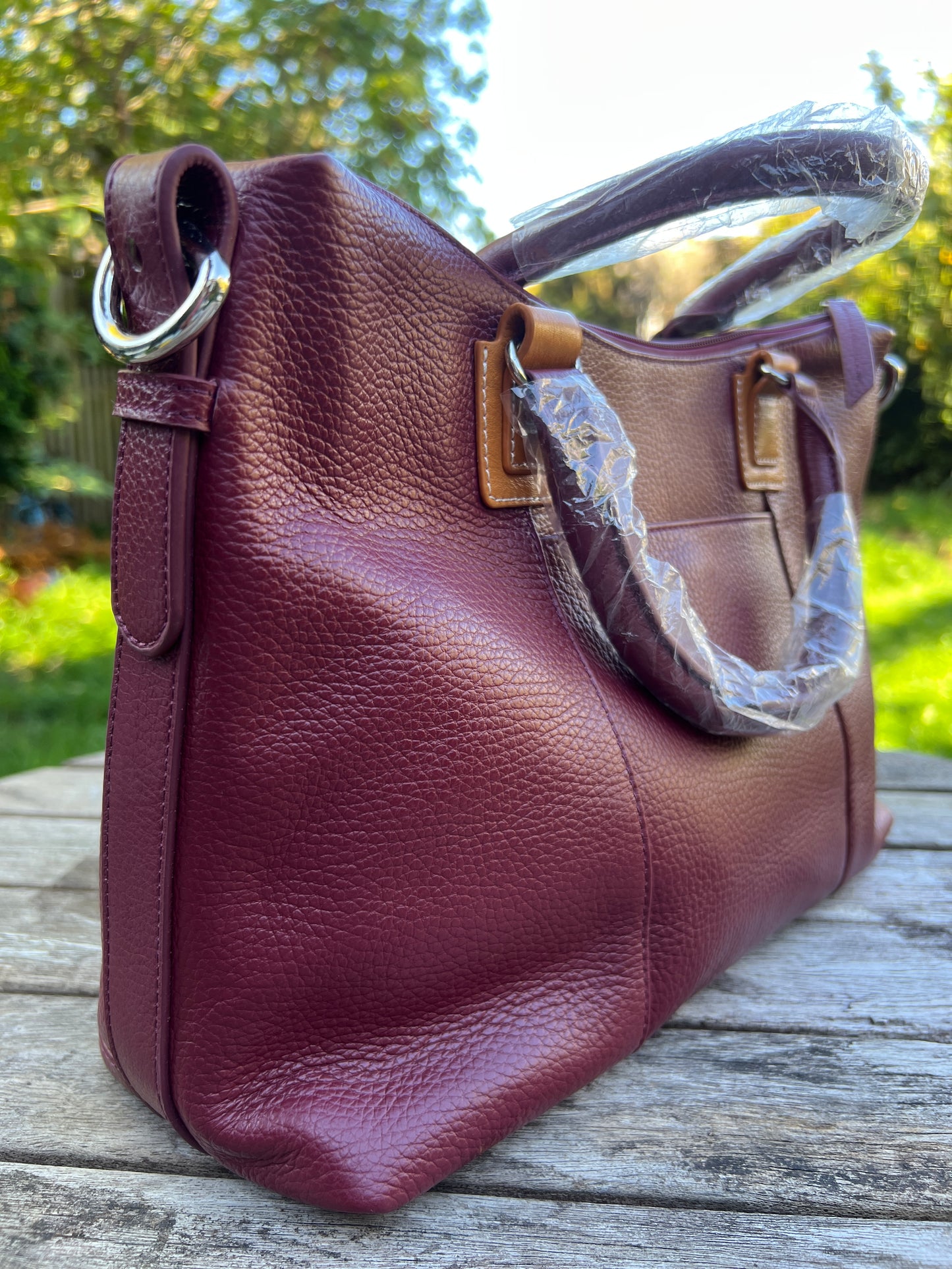 Genuine Leather Tote Bag for Women. Crossbody Shoulder Luxury Tote Bag for Ladies