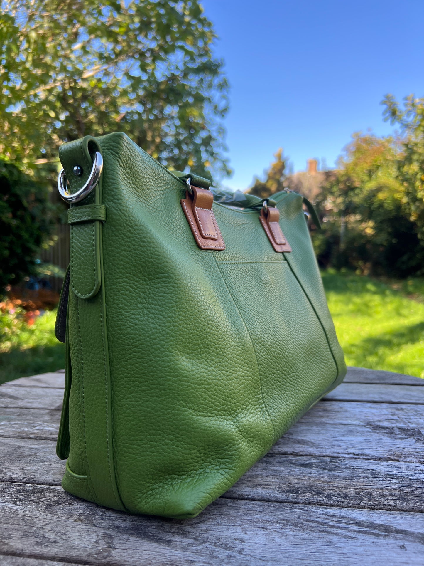 Handmade Genuine Leather Tote Bag. Crossbody Shoulder Luxury Tote Bg for Women