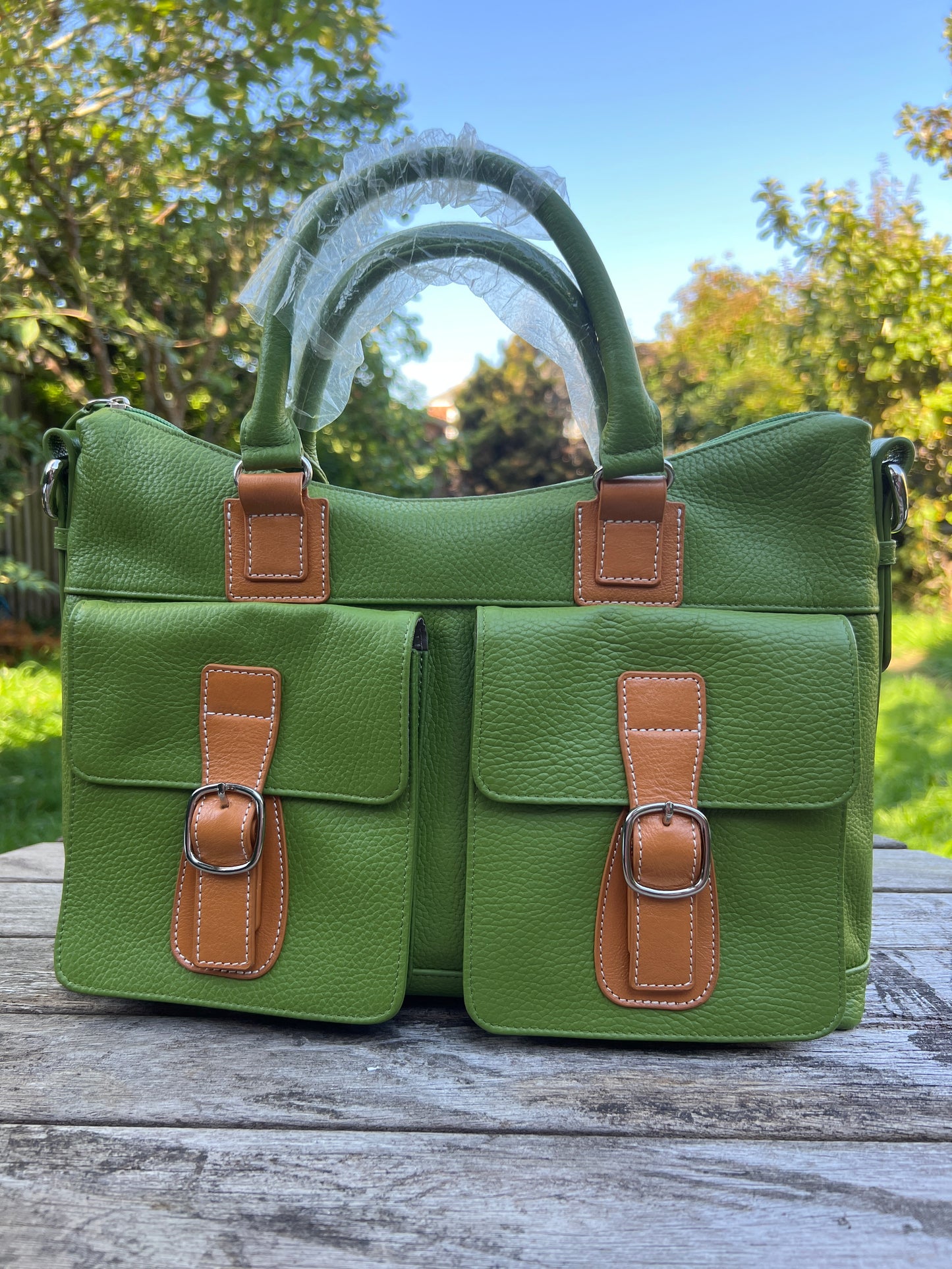 Handmade Genuine Leather Tote Bag. Crossbody Shoulder Luxury Tote Bg for Women