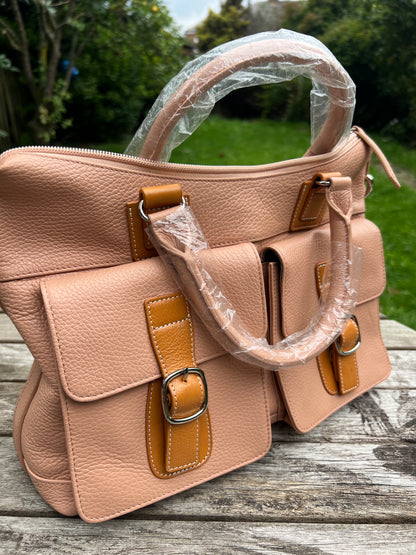 Luxury Tote Bag, Genuine Leather Crossbody Shoulder Handbag for Women