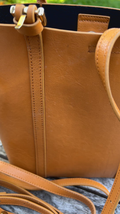 Tote Bag, Full Grain Leather Bags for Women. Unique Leather Shoulder Bag for Ladies