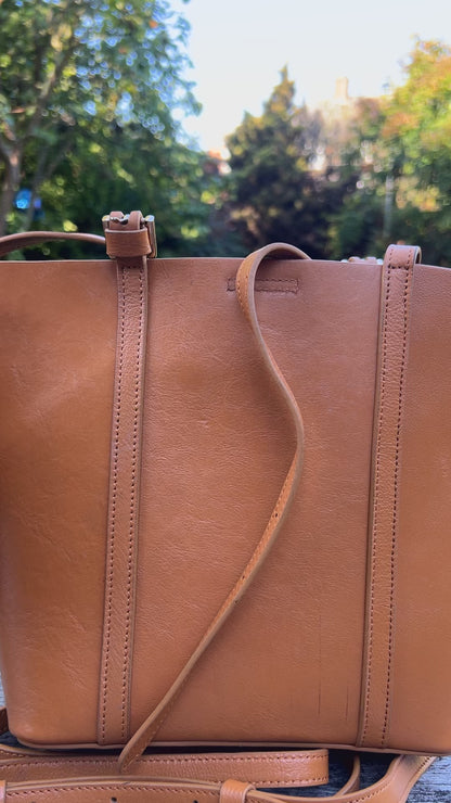 Tote Bag, Full Grain Leather Bags for Women. Unique Leather Shoulder Bag for Ladies