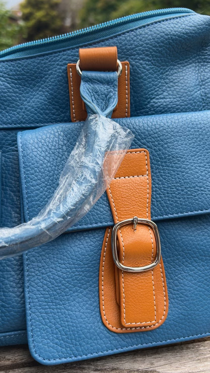 Handmade Genuine Leather Tote Bag For Women. Crossbody Shoulder Bag for Ladies