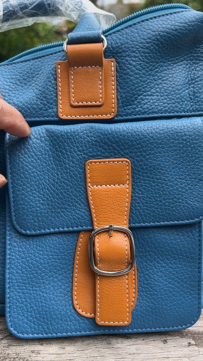 Handmade Genuine Leather Tote Bag For Women. Crossbody Shoulder Bag for Ladies